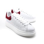 Кеды Alexander McQueen White-Red 938